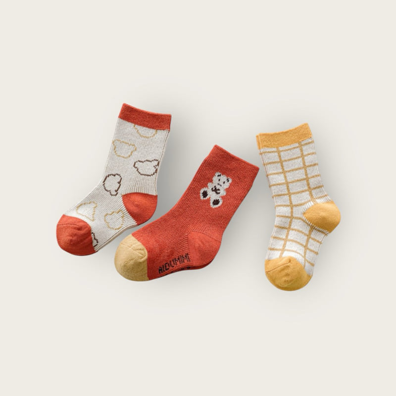 Dudie - Korean Children Fashion - #childrensboutique - Cloud Bear Set (set of 3) - 10
