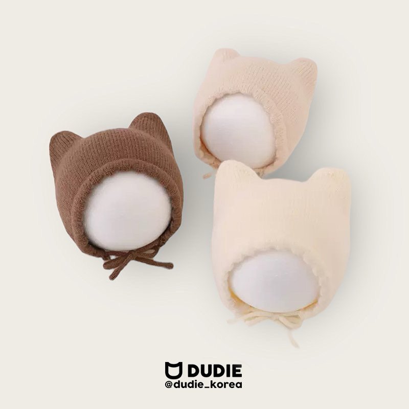 Dudie - Korean Children Fashion - #childrensboutique - Cats Bonnet