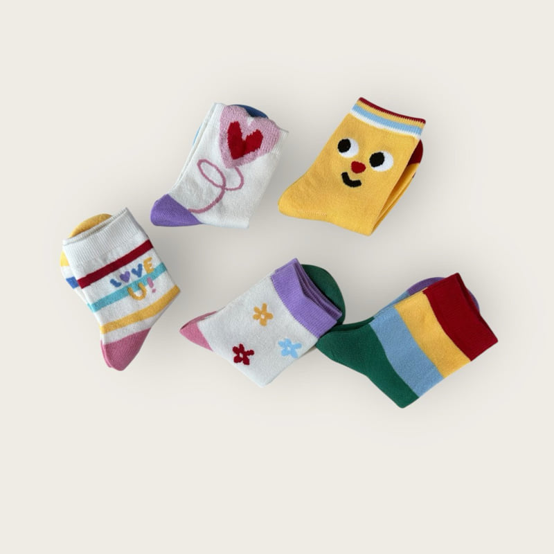 Dudie - Korean Children Fashion - #designkidswear - I Love You Set (set of 5) - 3