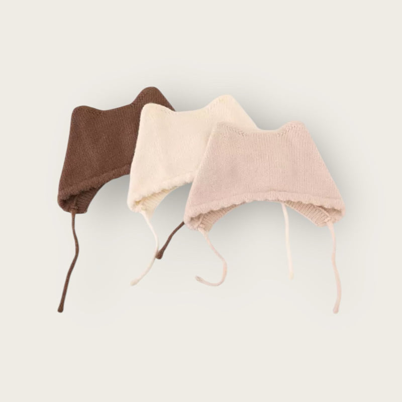 Dudie - Korean Children Fashion - #designkidswear - Cats Bonnet - 2