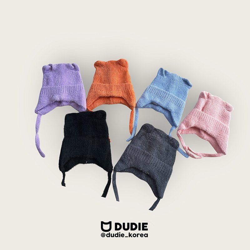 Dudie - Korean Children Fashion - #discoveringself - Earflap Cat Beanie