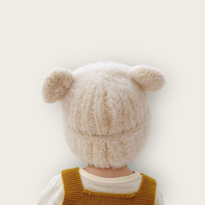 Dudie - Korean Children Fashion - #fashionkids - Fluffy Bear Beanie - 11