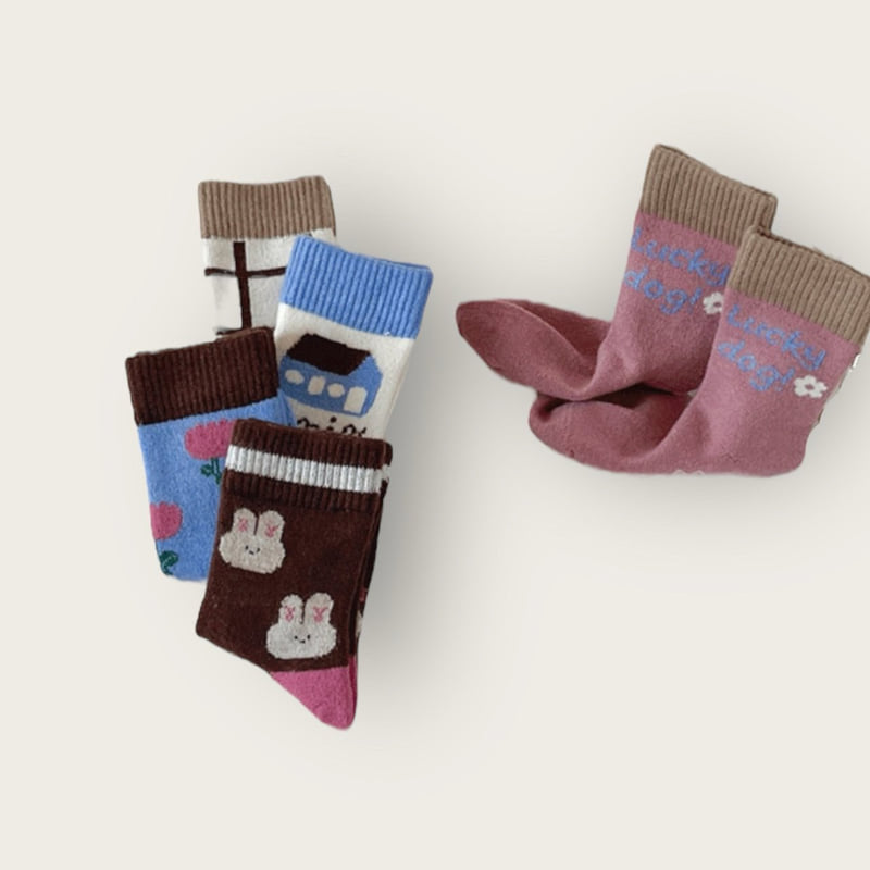 Dudie - Korean Children Fashion - #discoveringself - Tulip House Set (set of 5) - 4