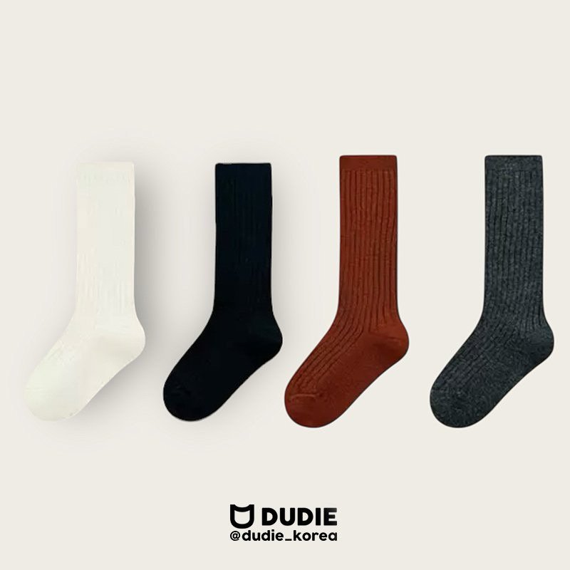 Dudie - Korean Children Fashion - #kidsshorts - Ob Knee Socks Set (set of 4)