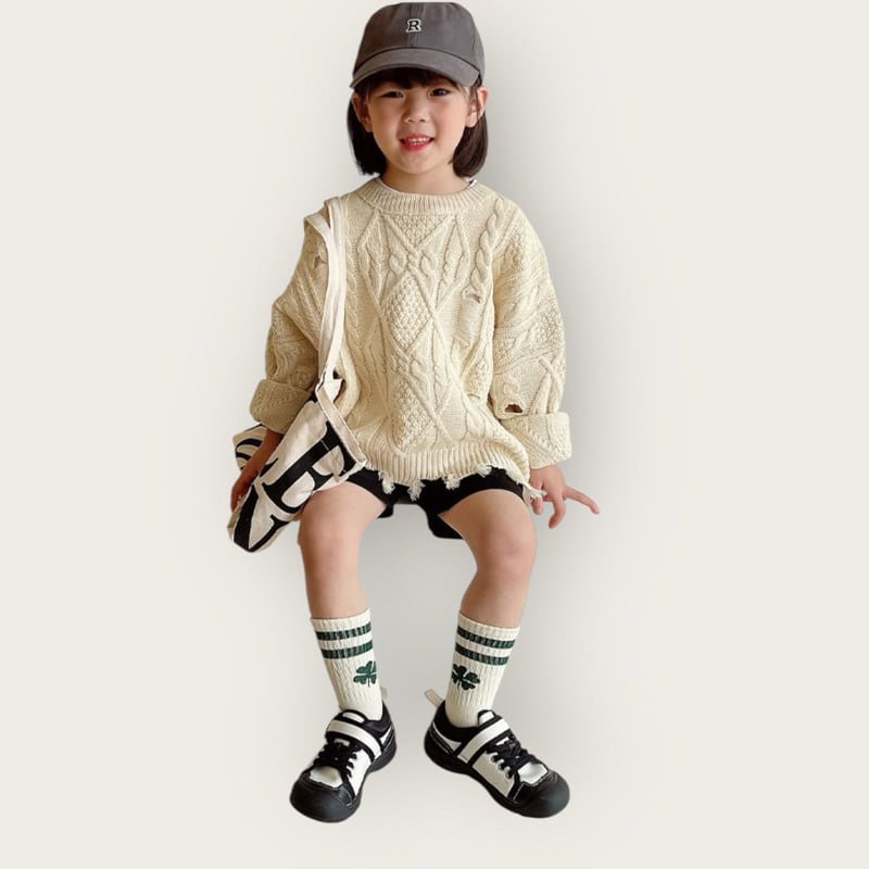 Dudie - Korean Children Fashion - #kidsshorts - Four-Leaf Clover Set (set of 3) - 9