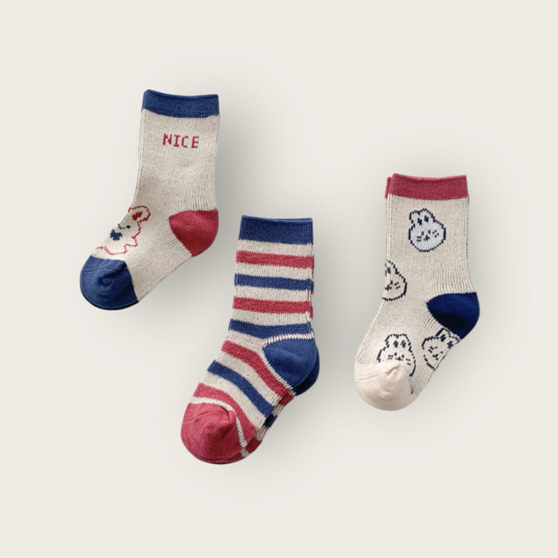 Dudie - Korean Children Fashion - #fashionkids - Nice Rabbit Set (set of 3) - 4