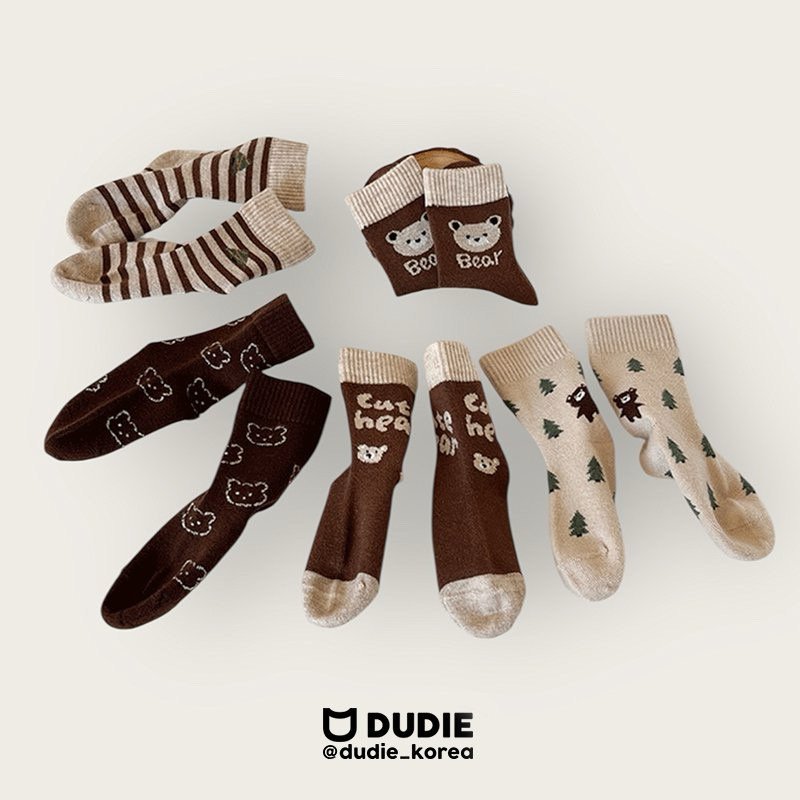 Dudie - Korean Children Fashion - #kidsstore - Cutie Bear Set (set of 5)