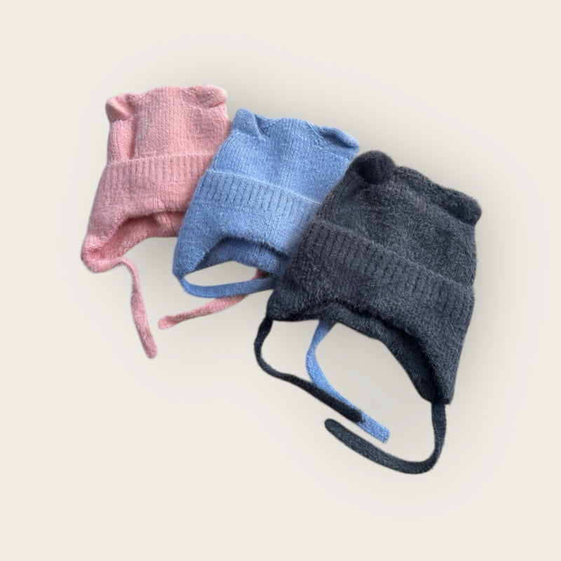 Dudie - Korean Children Fashion - #kidsshorts - Earflap Cat Beanie - 4