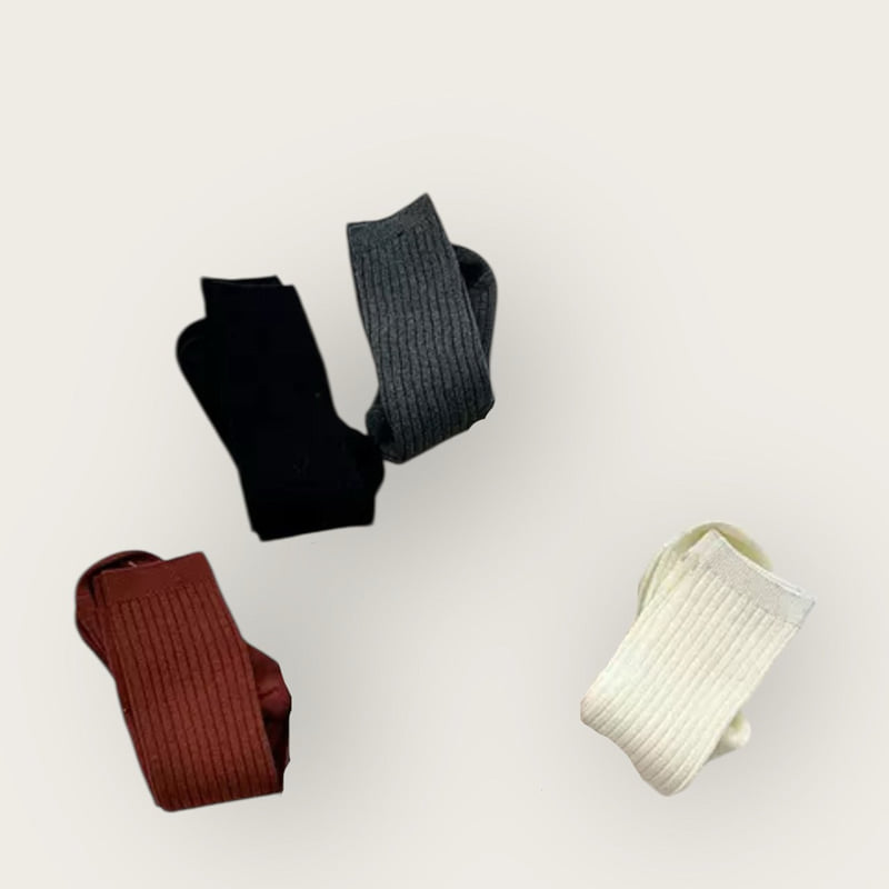 Dudie - Korean Children Fashion - #kidzfashiontrend - Ob Knee Socks Set (set of 4) - 3