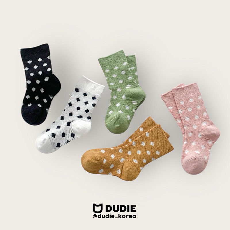 Dudie - Korean Children Fashion - #kidzfashiontrend - Dot Set (set of 5)