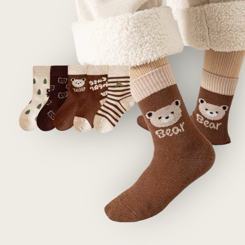 Dudie - Korean Children Fashion - #kidzfashiontrend - Cutie Bear Set (set of 5) - 2