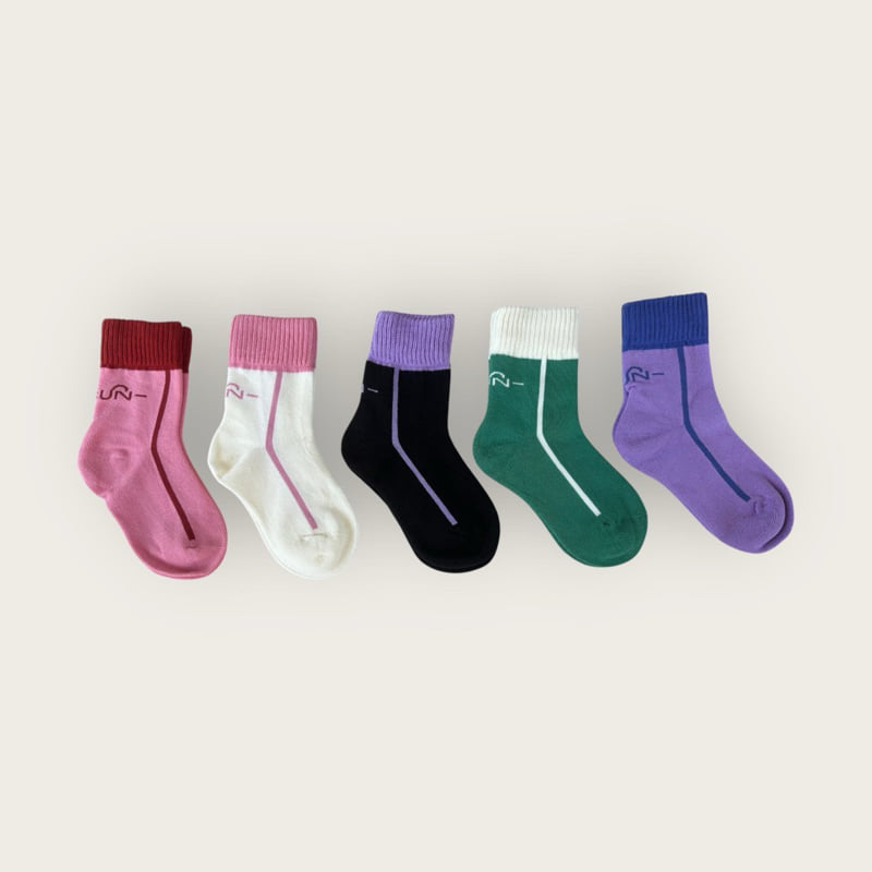 Dudie - Korean Children Fashion - #kidzfashiontrend - Color Sun Set (set of 5) - 2