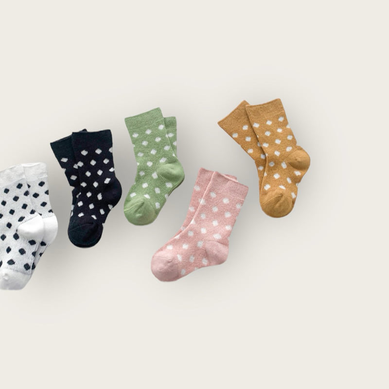 Dudie - Korean Children Fashion - #littlefashionista - Dot Set (set of 5) - 3