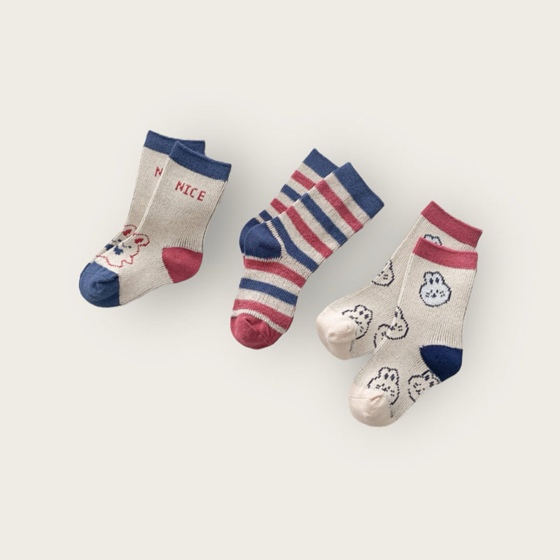 Dudie - Korean Children Fashion - #littlefashionista - Nice Rabbit Set (set of 3) - 8