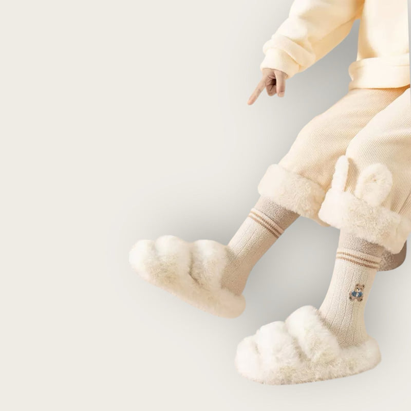 Dudie - Korean Children Fashion - #littlefashionista - Fuzzy Teddy Set (set of 5) - 7