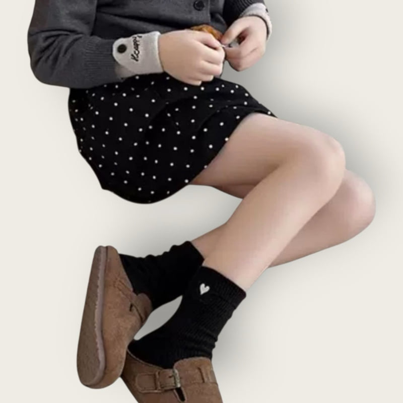 Dudie - Korean Children Fashion - #minifashionista - Embroidered Heart Set - 8