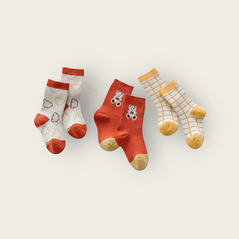 Dudie - Korean Children Fashion - #magicofchildhood - Cloud Bear Set (set of 3) - 4
