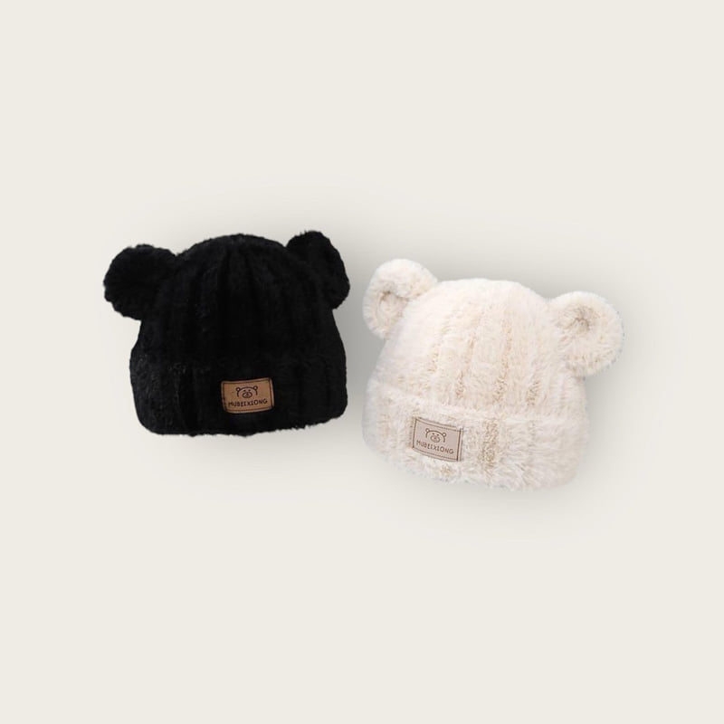 Dudie - Korean Children Fashion - #minifashionista - Fluffy Bear Beanie - 2