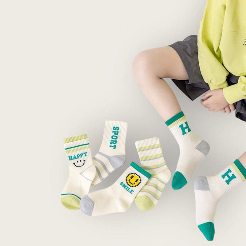Dudie - Korean Children Fashion - #minifashionista - Smile Set (set of 5) - 10