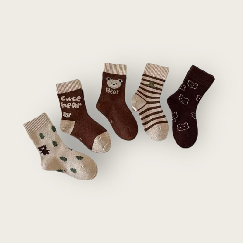 Dudie - Korean Children Fashion - #minifashionista - Cutie Bear Set (set of 5) - 6