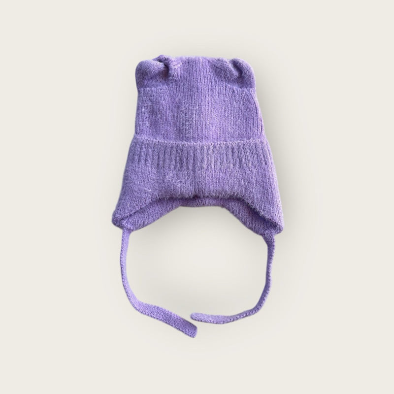 Dudie - Korean Children Fashion - #minifashionista - Earflap Cat Beanie - 9