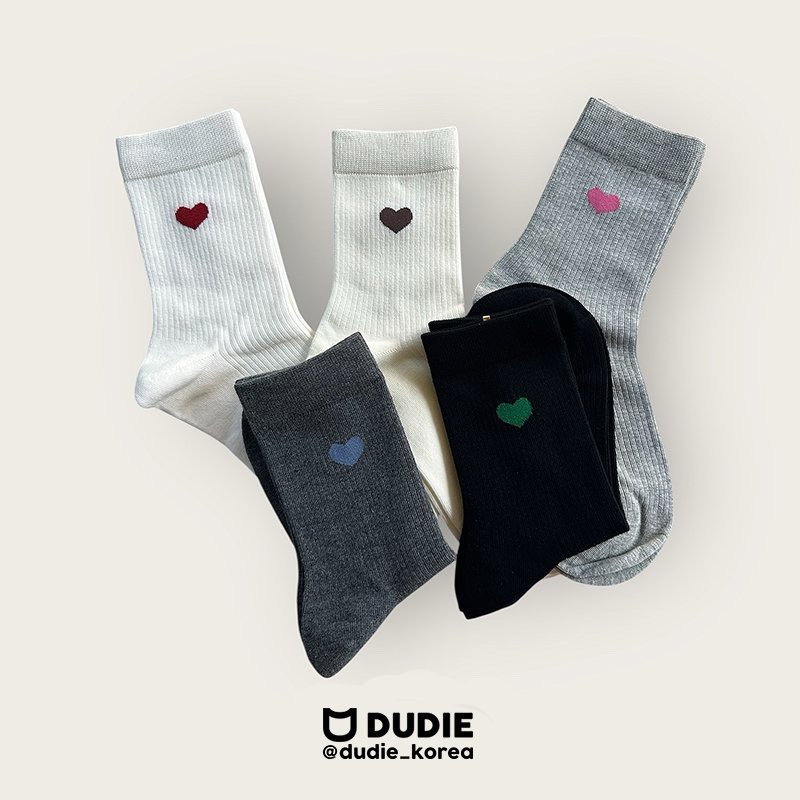 Dudie - Korean Children Fashion - #prettylittlegirls - Daily Heart Set (set of 5)