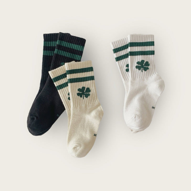 Dudie - Korean Children Fashion - #prettylittlegirls - Four-Leaf Clover Set (set of 3) - 2