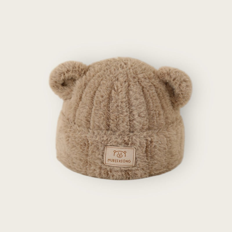 Dudie - Korean Children Fashion - #stylishchildhood - Fluffy Bear Beanie - 6