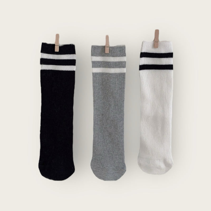 Dudie - Korean Children Fashion - #todddlerfashion - Two-Line Set (set of 3) - 9