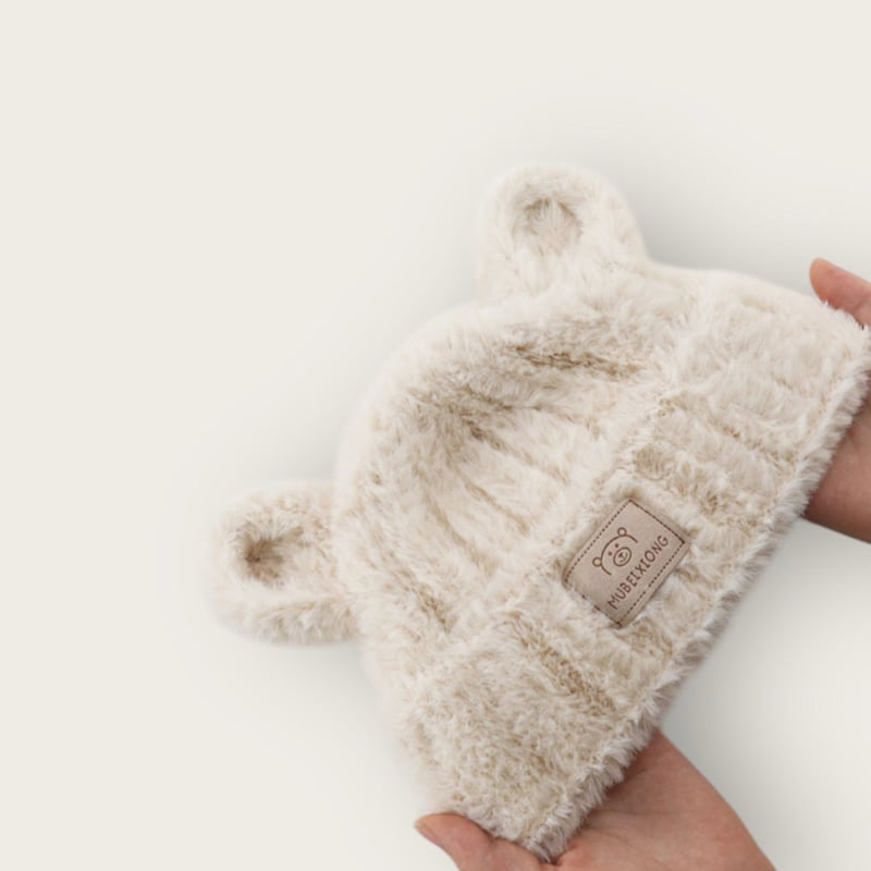 Dudie - Korean Children Fashion - #prettylittlegirls - Fluffy Bear Beanie - 4