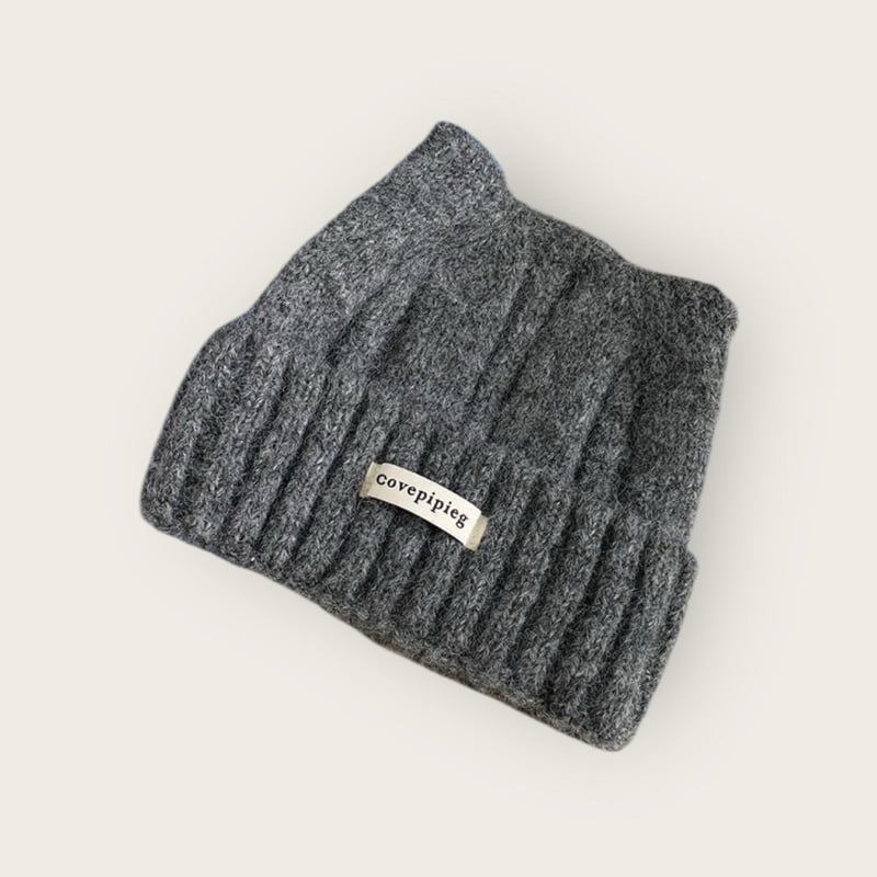 Dudie - Korean Children Fashion - #toddlerclothing - Cover Cat Beanie - 6