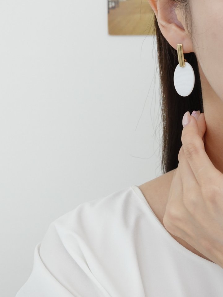 White Remu Earrings by Eeiitt for Women - view 7