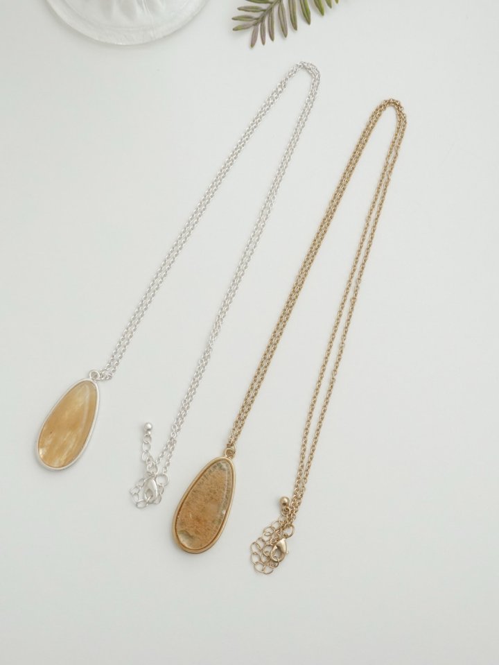 Yen Stone Necklace by Eeiitt for Women - view 3