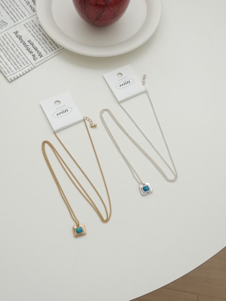 Eeiitt - Korean Women Fashion - #momslook - Micra Stone Necklace - 9