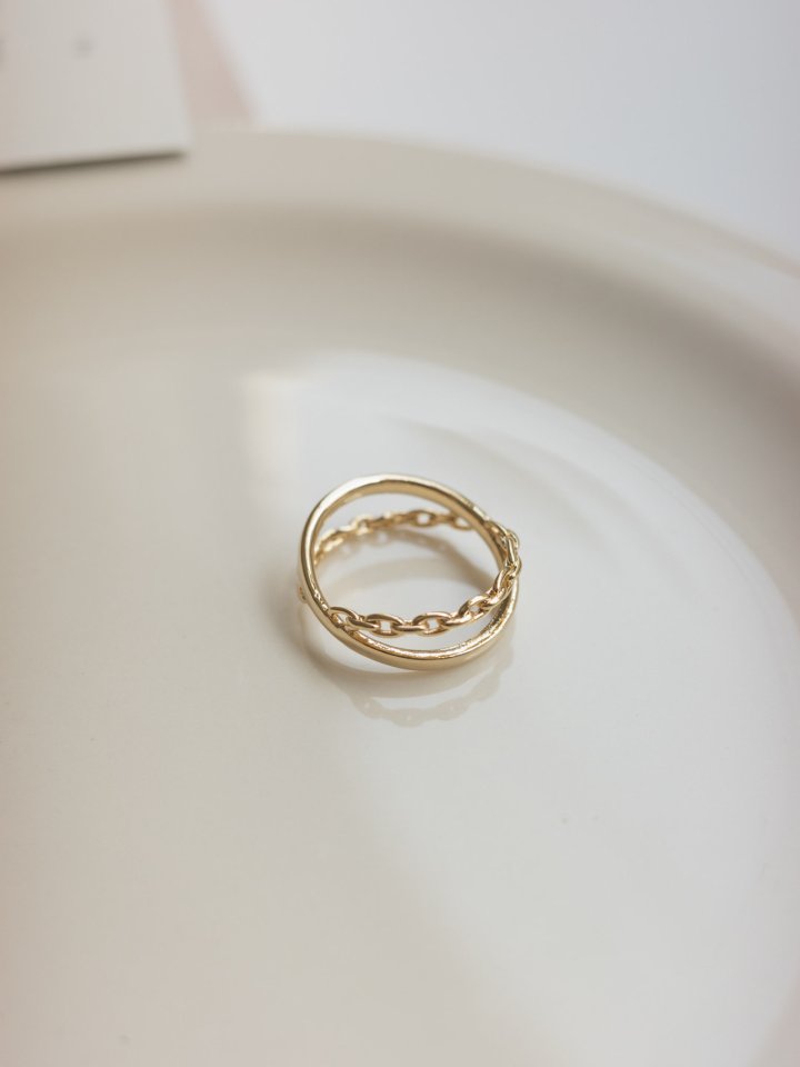 Eeiitt - Korean Women Fashion - #restrostyle - Cro Chain Ring - 5