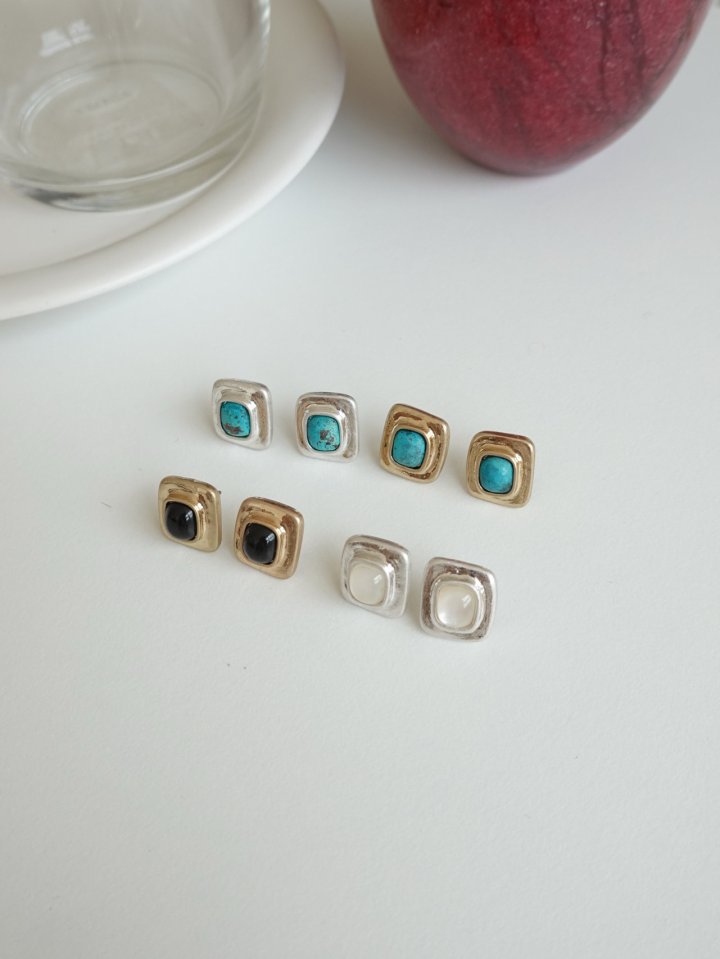 Micra Stone Earrings by Eeiitt for Women - view 3