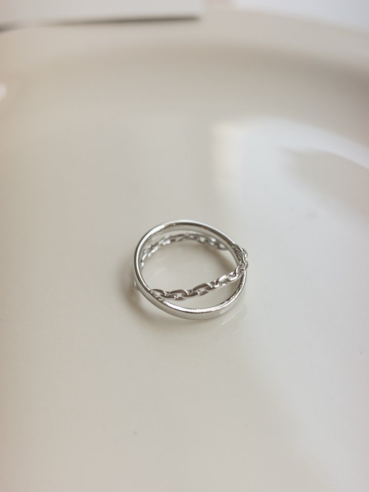 Eeiitt - Korean Women Fashion - #romanticstyle - Cro Chain Ring - 6