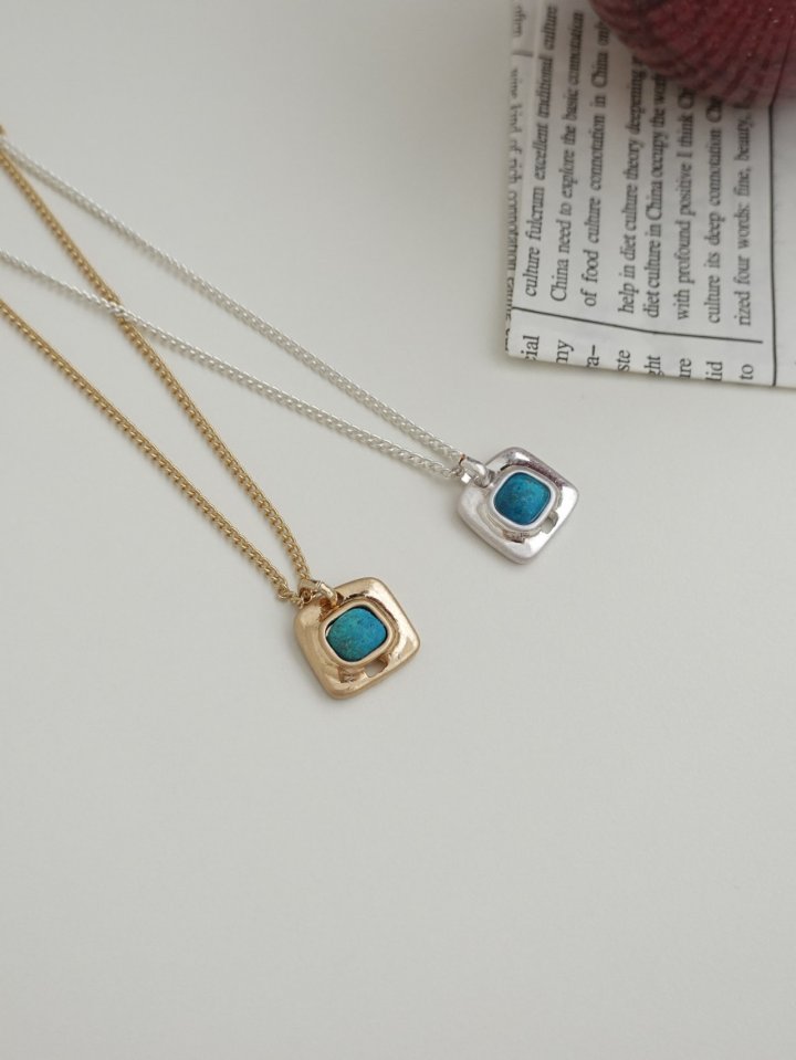 Eeiitt - Korean Women Fashion - #romanticstyle - Micra Stone Necklace - 3