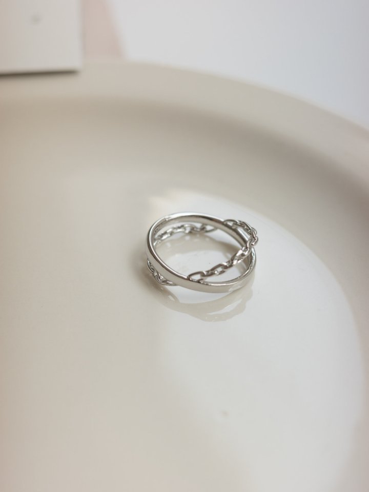 Eeiitt - Korean Women Fashion - #shopsmall - Cro Chain Ring - 7