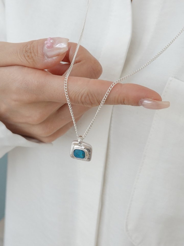 Eeiitt - Korean Women Fashion - #romanticstyle - Micra Stone Necklace - 4