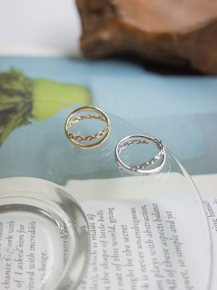 Eeiitt - Korean Women Fashion - #thelittlethings - Cro Chain Ring - 9