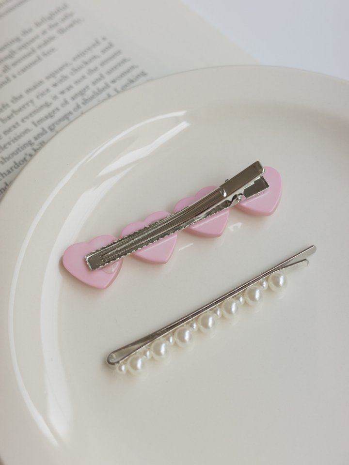 Eeiitt - Korean Women Fashion - #thelittlethings - Poheart Pearl Hairpin Set - 8