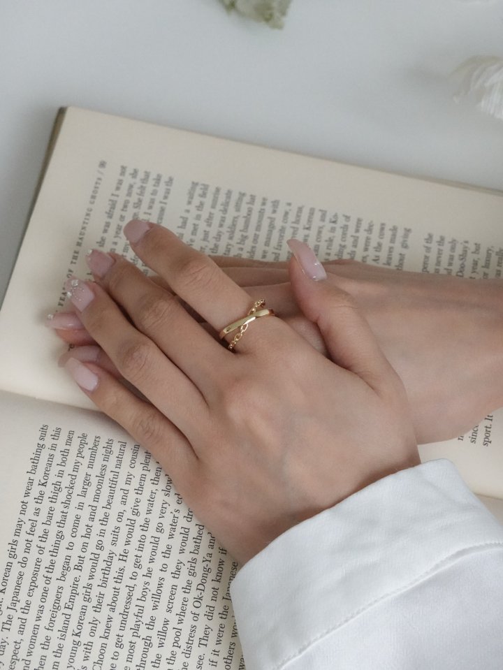 Eeiitt - Korean Women Fashion - #vintageinspired - Cro Chain Ring - 2