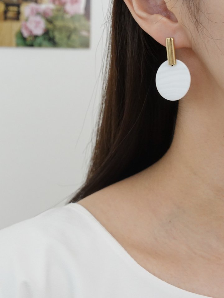 White Remu Earrings by Eeiitt for Women - view 2