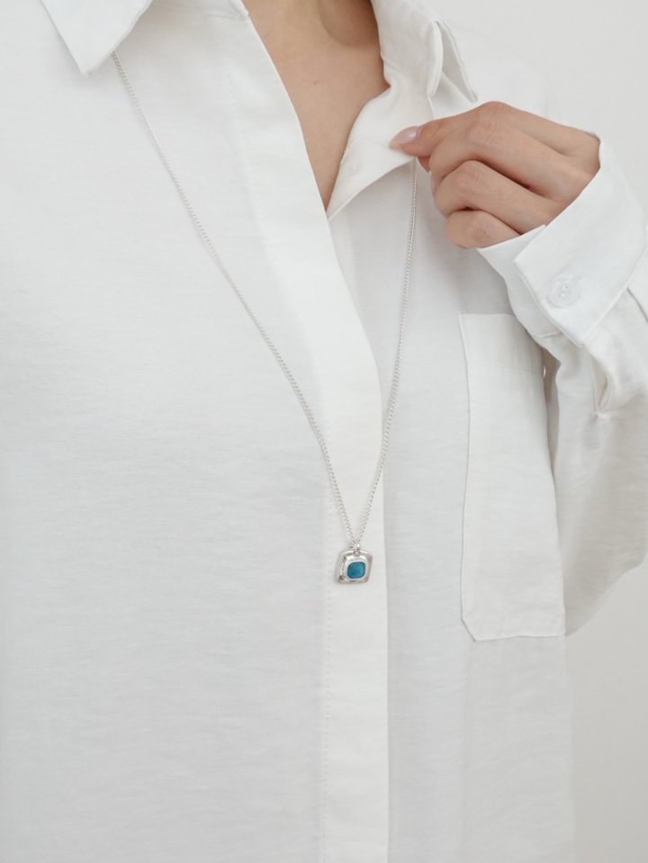 Eeiitt - Korean Women Fashion - #womensfashion - Micra Stone Necklace - 12