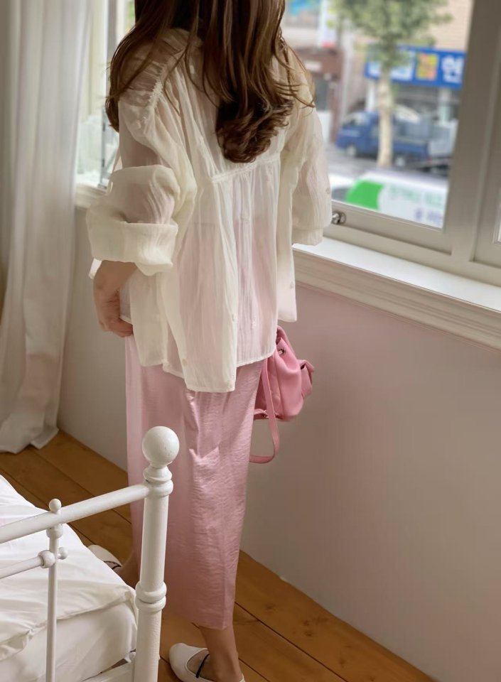 Elmu - Korean Women Fashion - #momslook - Dasom Embroidery Blouse - 6