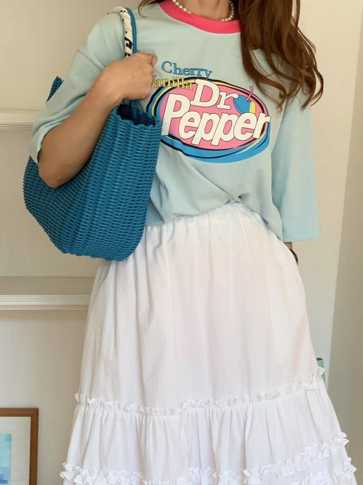 Elmu - Korean Women Fashion - #momslook - Dr Pepper Tee - 3