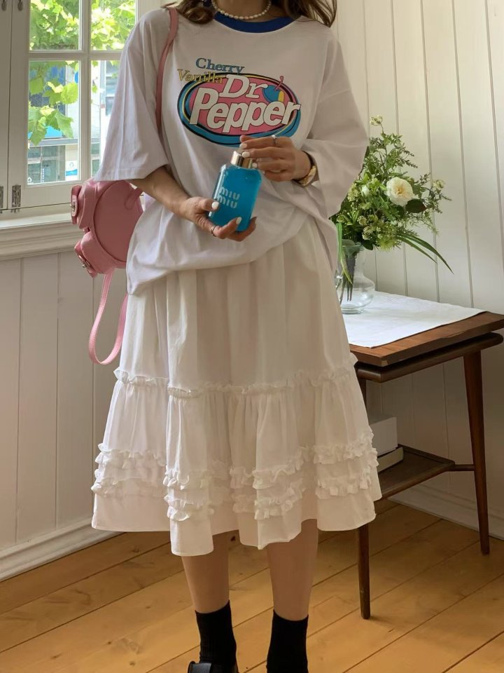 Elmu - Korean Women Fashion - #momslook - Dr Pepper Tee - 5