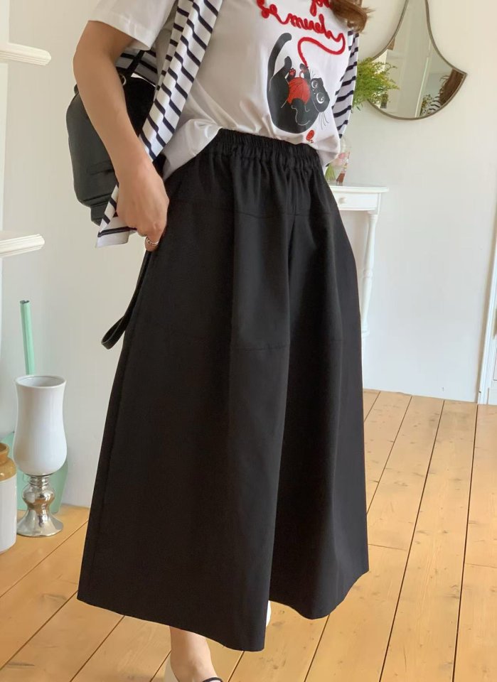 Elmu - Korean Women Fashion - #momslook - Trill Skirt Pants - 2