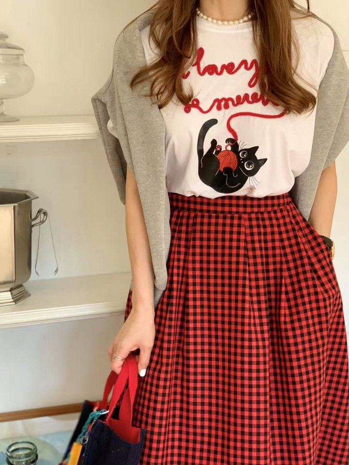 Elmu - Korean Women Fashion - #momslook - Meuw Tee